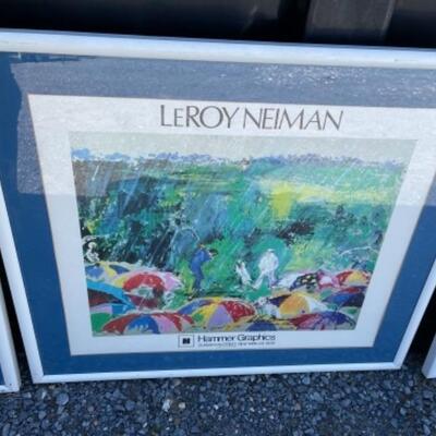 O661 Set of 3 Leroy Neiman Framed Prints 