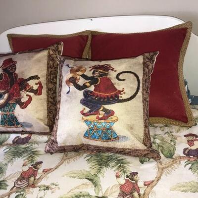 Monkey Duvet and Pillows