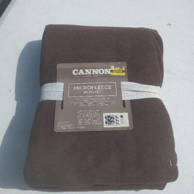 Brown microfleece blanket