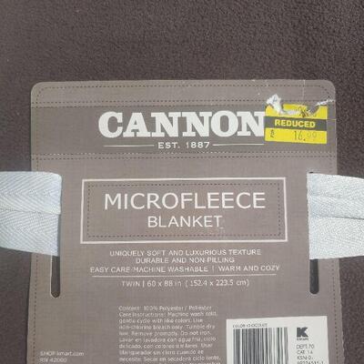 Brown microfleece blanket