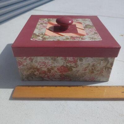 Box of Valentine cards and envelopes