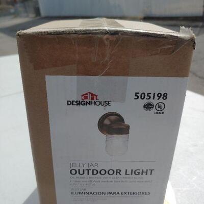 New in box outdoor light