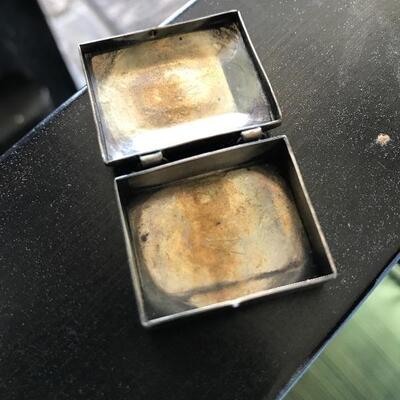 Silver and Turquoise Hinged Navajo Box