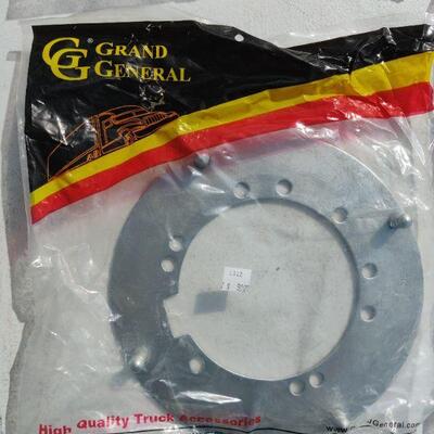 Notch trailer axle brackets for 8" rear hub cap