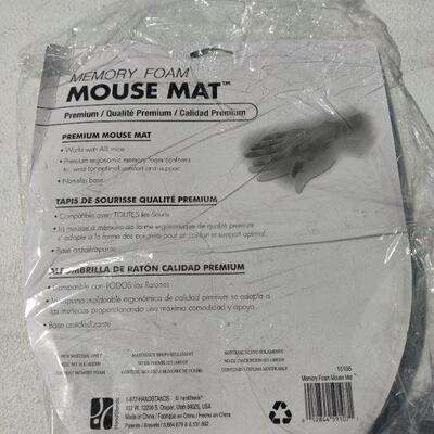 Memory foam mouse pad