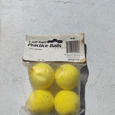 4 soft foam practice balls