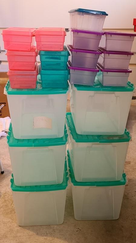 Lot78G: Large Storage Totes and Shoebox Size Storage | EstateSales.org