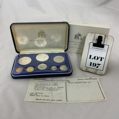.197. COINS | Barbados 1973 | Franklin Mint Issue Proof Set | 2.22 oz
