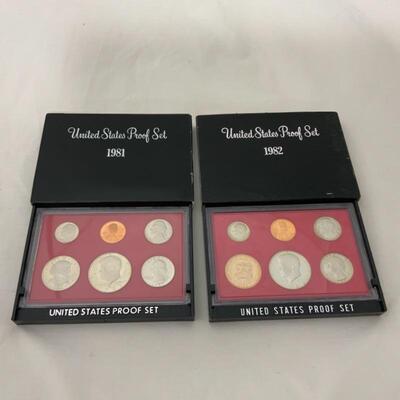 .198. COINS | 2 US Proof Sets | 1981 | 1982