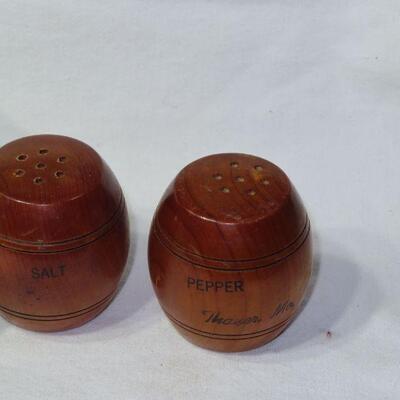 Bowl, salt, and pepper shakers