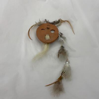 .209. Tunghat | Alaskan Native | Hand Crafted Terracotta Yupâ€™ik Masks