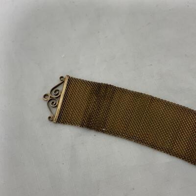 .210. VINTAGE | 18K Trim | 14K plated Mesh | Watch Fob