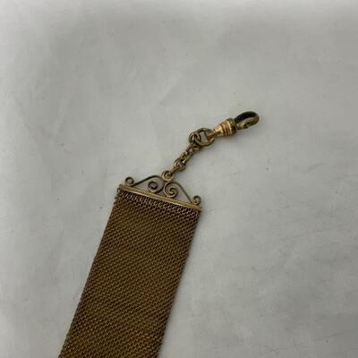 .210. VINTAGE | 18K Trim | 14K plated Mesh | Watch Fob