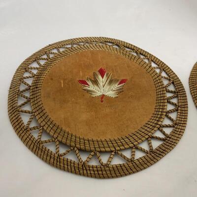 .221. VINTAGE | Two Quill Art Pieces | Wall Decor