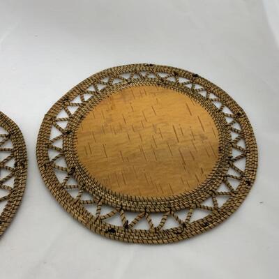 .221. VINTAGE | Two Quill Art Pieces | Wall Decor
