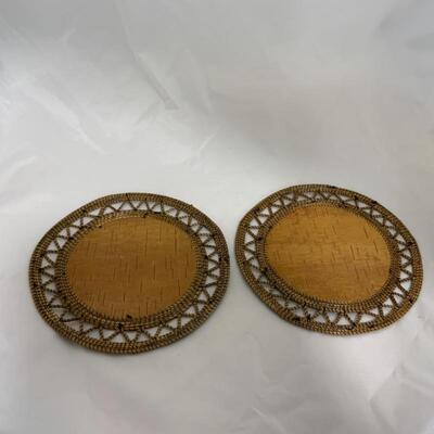 .221. VINTAGE | Two Quill Art Pieces | Wall Decor