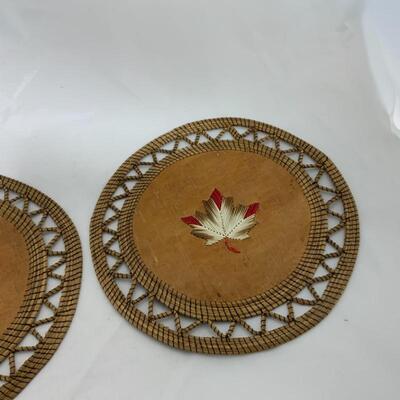 .221. VINTAGE | Two Quill Art Pieces | Wall Decor