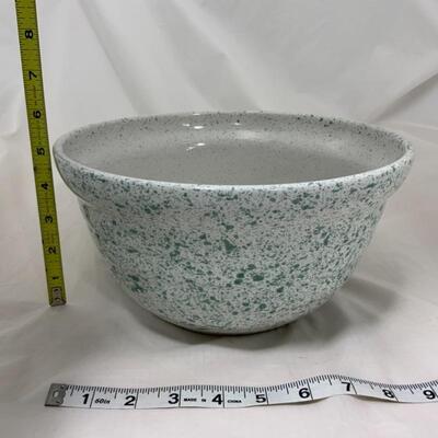 .222. Two Monmouth Western Stoneware Bowls | Green Speckle