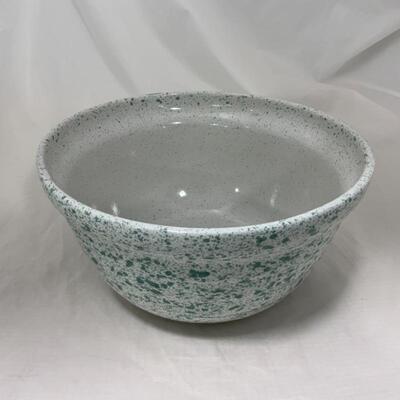 .222. Two Monmouth Western Stoneware Bowls | Green Speckle