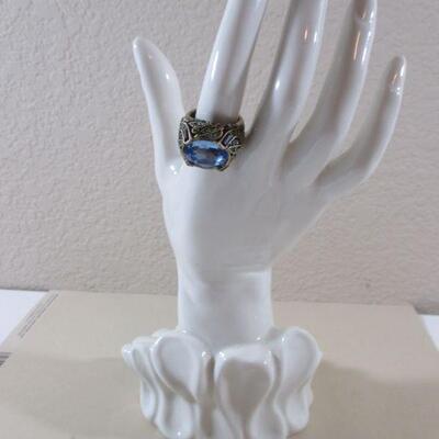 Blue Rhinestone Heidi Daus Original Signed 