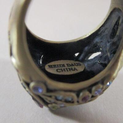 Blue Rhinestone Heidi Daus Original Signed 