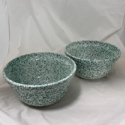.224. Two Monmouth Western Bowls | Speckled Stoneware