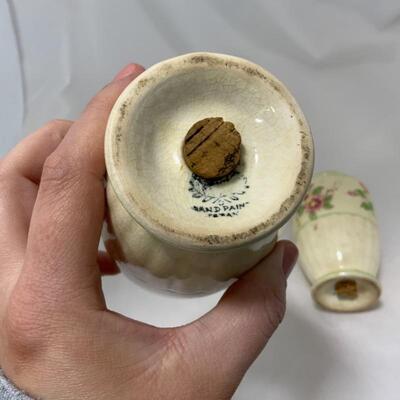 .233. VINTAGE | Hand Painted In Japan | Floral Shakers