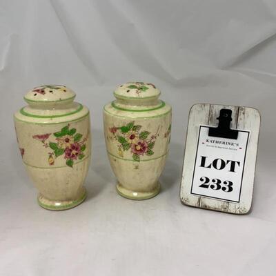 .233. VINTAGE | Hand Painted In Japan | Floral Shakers
