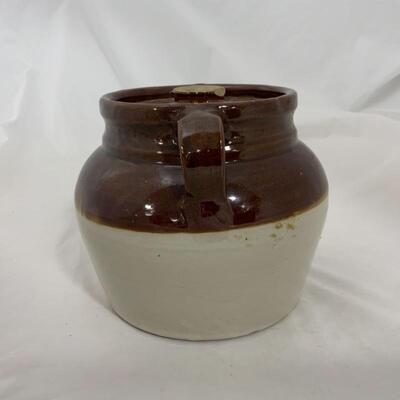 .235. VINTAGE | Hotmar for Hardware | Advertising Stoneware | Bean Pot | Princeton Wis