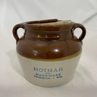 .237. VINTAGE | Hotmar for Hardware Bean Pot | Princeton, Wis
