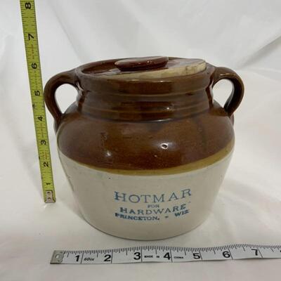 .237. VINTAGE | Hotmar for Hardware Bean Pot | Princeton, Wis