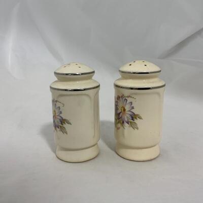 .262. VINTAGE | Pair of Salt and Pepper Shakers | Floral | Porcelain