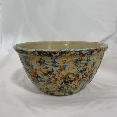 .266. VINTAGE | Red Wing | Blue and Orange Spongeware | Imperfect