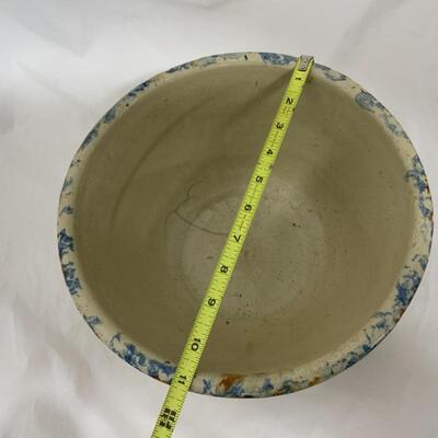 .266. VINTAGE | Red Wing | Blue and Orange Spongeware | Imperfect