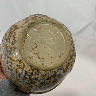 .267. VINTAGE | Red Wing | Blue and Orange Spongeware | Advertising