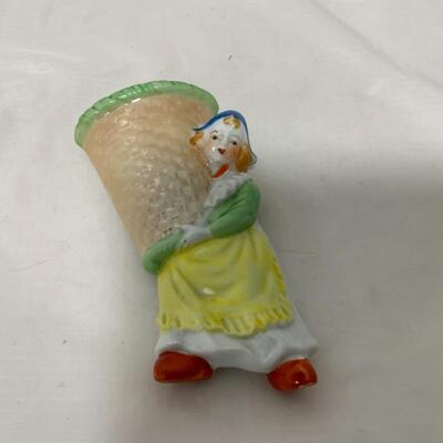 .272. VINTAGE | Dutch Girl Wall Pocket | Japan