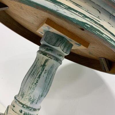 .278. Small Green and Cream Painted Side Table