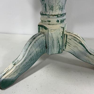 .278. Small Green and Cream Painted Side Table