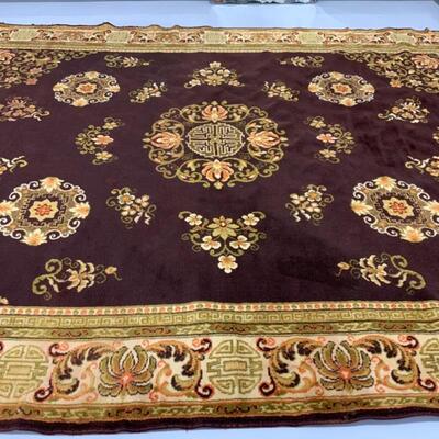 .279. Brown & Gold Oriental Rug | 99â€x126â€ | LOOK!