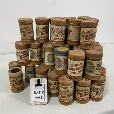 .281. 44 Cylinder Edison Records 