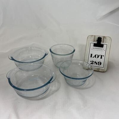 .289. VINTAGE | Fire King | Blue Sapphire Small Dishes