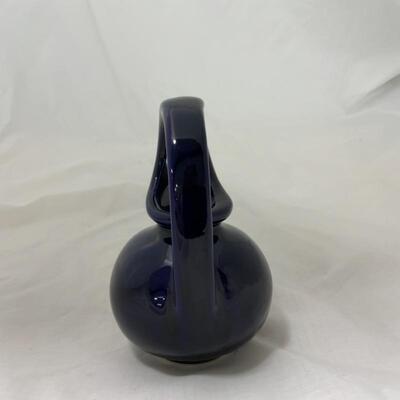 .291. VINTAGE | Hull Cobalt Blue Pitcher | Syrup | Creamer | 665 | MCM