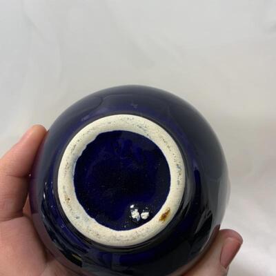 .291. VINTAGE | Hull Cobalt Blue Pitcher | Syrup | Creamer | 665 | MCM