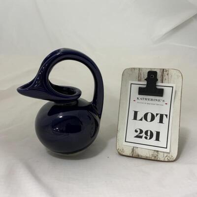 .291. VINTAGE | Hull Cobalt Blue Pitcher | Syrup | Creamer | 665 | MCM