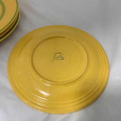 .292. VINTAGE | Yellow & Green | Fiesta Plates | 9.25â€ | Green Bay Packers