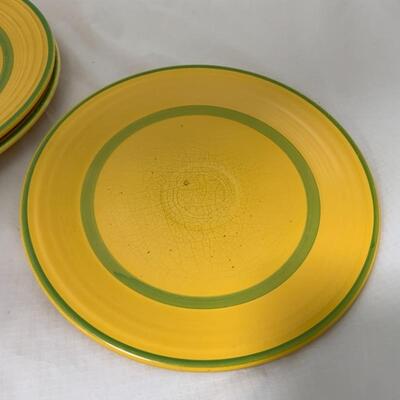 .292. VINTAGE | Yellow & Green | Fiesta Plates | 9.25â€ | Green Bay Packers