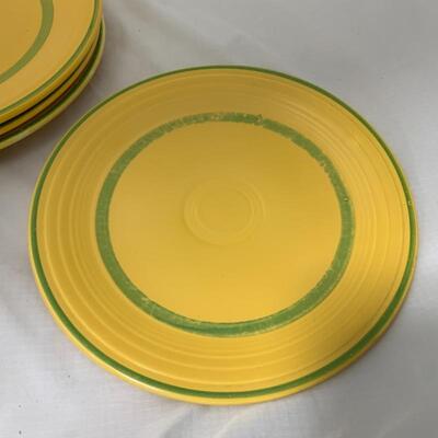 .292. VINTAGE | Yellow & Green | Fiesta Plates | 9.25â€ | Green Bay Packers