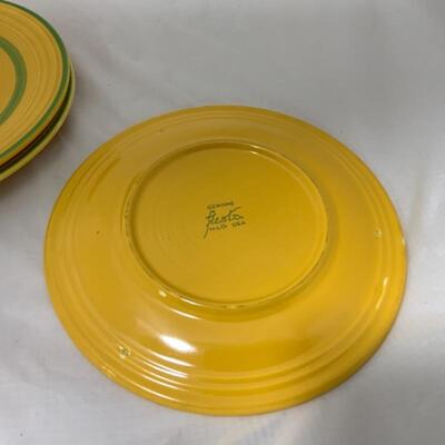 .292. VINTAGE | Yellow & Green | Fiesta Plates | 9.25â€ | Green Bay Packers