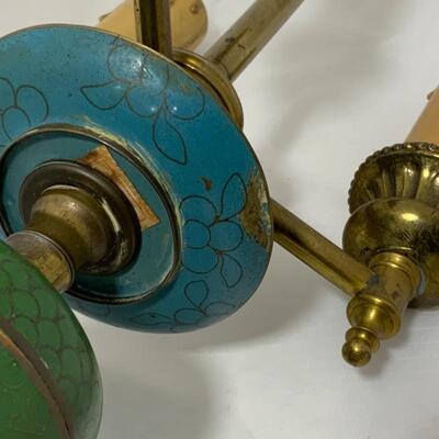 .298. VINTAGE | CloisonnÃ© | Lamp | Two Small Pieces