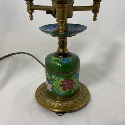 .298. VINTAGE | CloisonnÃ© | Lamp | Two Small Pieces